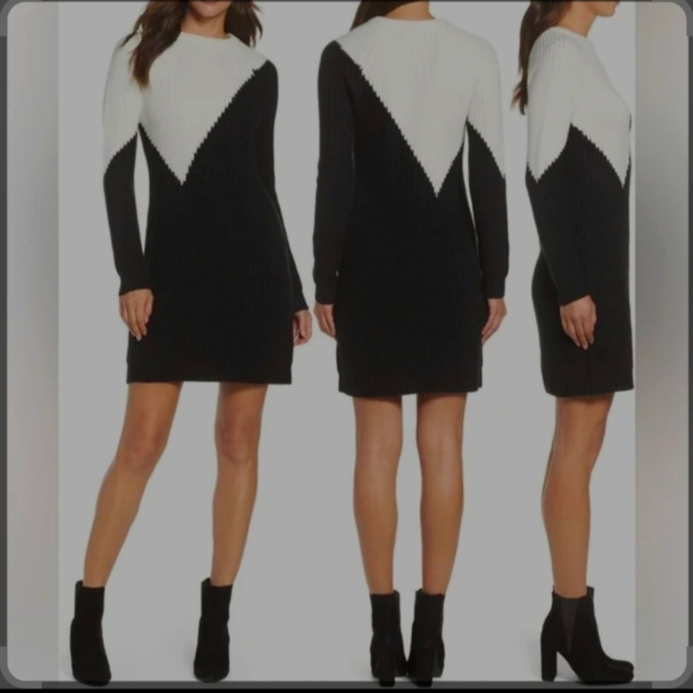 Vince Camuto colorblock sweater dress- WORN ONCE